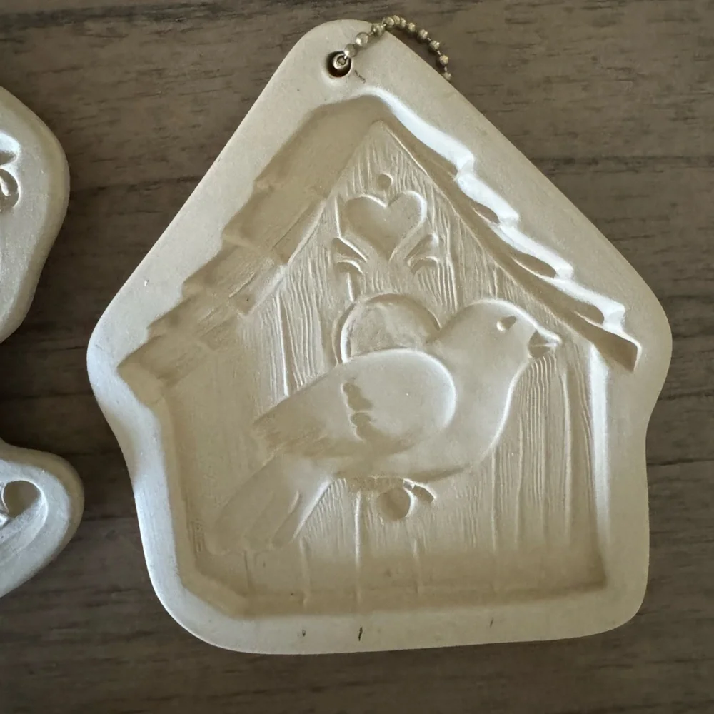 Brown Bag cookie art rocking horse and bird house